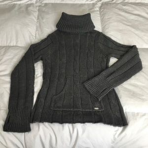 Columbia Ultra High Neck Wool Knit Sweater XS